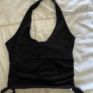black hollister halter tank